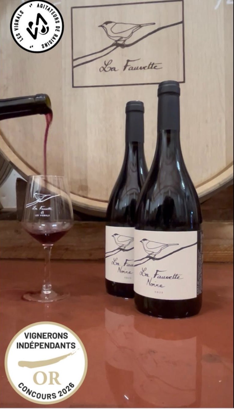 🏅 Médaille d’Or pour La Fauvette Noire 2022 au concours des Vignerons Indépendants 2026 🍷