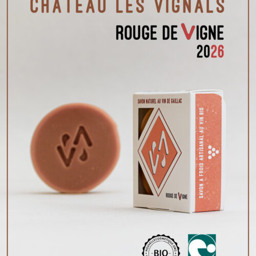 ROUGE DE VIGNE - Le savon à froid artisanal au notre vin BIO