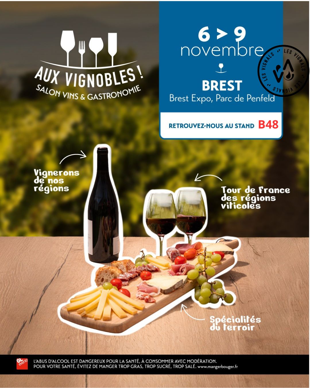 Le Domaine Les Vignals au salon Aux Vignobles ! à Brest (novembre 2026)